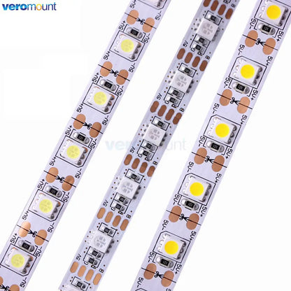 5m DC5V 12V 24V SMD 5050 LED Strip Light TV Backlight IP20 IP65 Waterproof  Cool Warm White 4000K RGB Tape Ribbon for Decoration