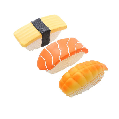 Sushi Shape Pet Molar Toy Dog Teething Toy Wear-resistant Creative Soft Funny Voice Comfortable Relieve Stress Emulsion for Pup