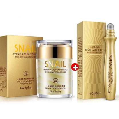 Skincare Set - Snail Cream & Collagen Cream for Anti-Aging and Whitening