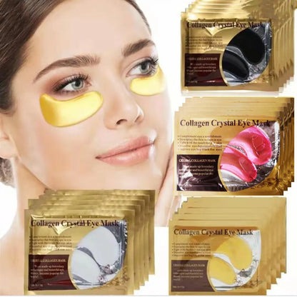 20Pcs=10Pairs Gold Collagen Crystal Eye Mask - Firming & Moisturizing