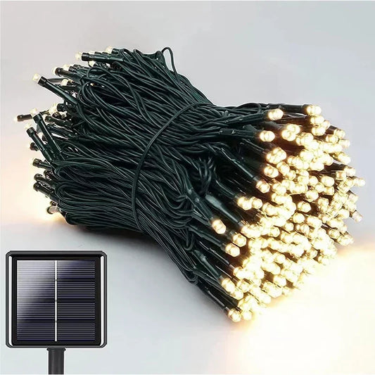 Solar String Light Fairy Garden Waterproof Outdoor Lamp 6V Garland For Christmas Xmas Holiday Party Home Decoration