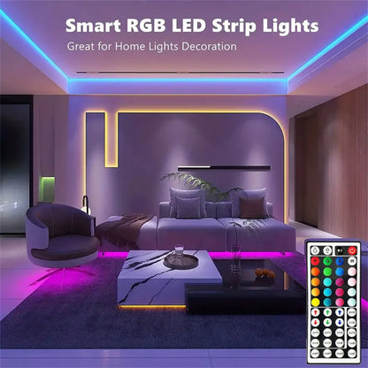 LED Strip Light RGB 5050 Flexible Lamp Tape Ribbon Diode with Remote Control 5V USB Luces Led TV BackLight Room Decoration