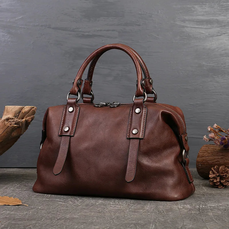 MOTAORA Genuine Leather Shoulder Bags For Women Handbags 2024 New Luxury Designer Vintage Lady Handbag Casual Tote Women's Bag