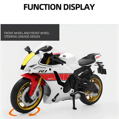 Premium 1/12 Scale Yamaha YZF-R1M Model Toy.