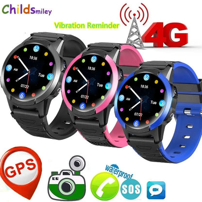 4G Kids Smart Watch Children Positioning Tracker Wristband IP67 Waterproof WIFI LBS GPS SOS Video Call Monitor SIM Card Network