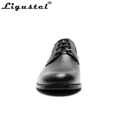 Genuine Leather Men's Derss Shoes Handmade Red Bottom Lace-up Shoes Business Formal Wedding Party Pointed Toe Shoes Big Size