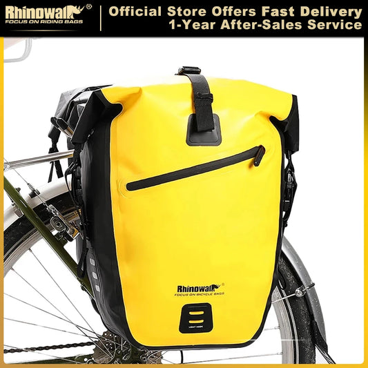 Rhinowalk Waterproof Bike Bag 20L/27L Travel Cycling Bag Basket Bicycle Rear Rack Tail Seat Trunk Bags bicycle bags & panniers