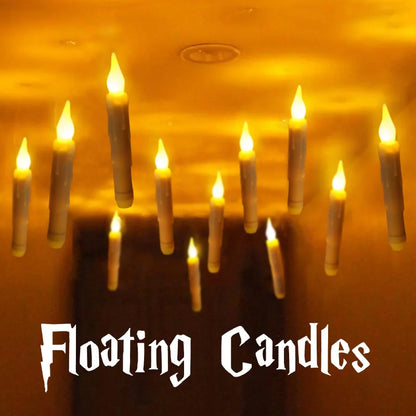 Floating LED Candle with Remote Control Witch Halloween Decoration Party Supplies Birthday Wedding 2023 Christmas Home Decor