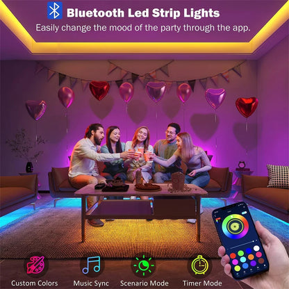 LED Strip Light RGB 5050 Flexible Lamp Tape Ribbon Diode with Remote Control 5V USB Luces Led TV BackLight Room Decoration