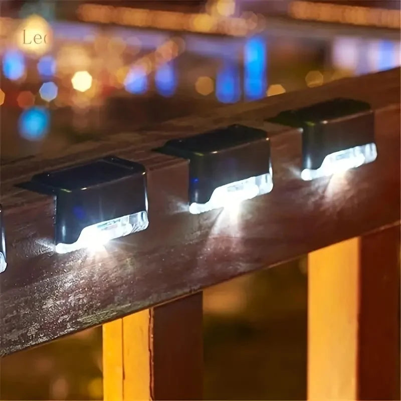 1pc Solar Waterproof For Outdoor Decor LED Wall Light For Outside Courtyard Street Landscape Garden Stair Fence Deck Railings