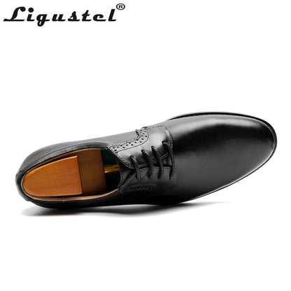 Genuine Leather Men's Derss Shoes Handmade Red Bottom Lace-up Shoes Business Formal Wedding Party Pointed Toe Shoes Big Size