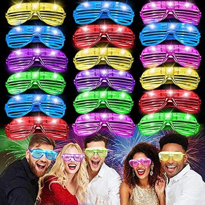 10/20/30/50 Pcs Glow in the Dark Led Glasses Light Up Sunglasses Party Favors Glow Glasses for Kids Adults Party Supplies