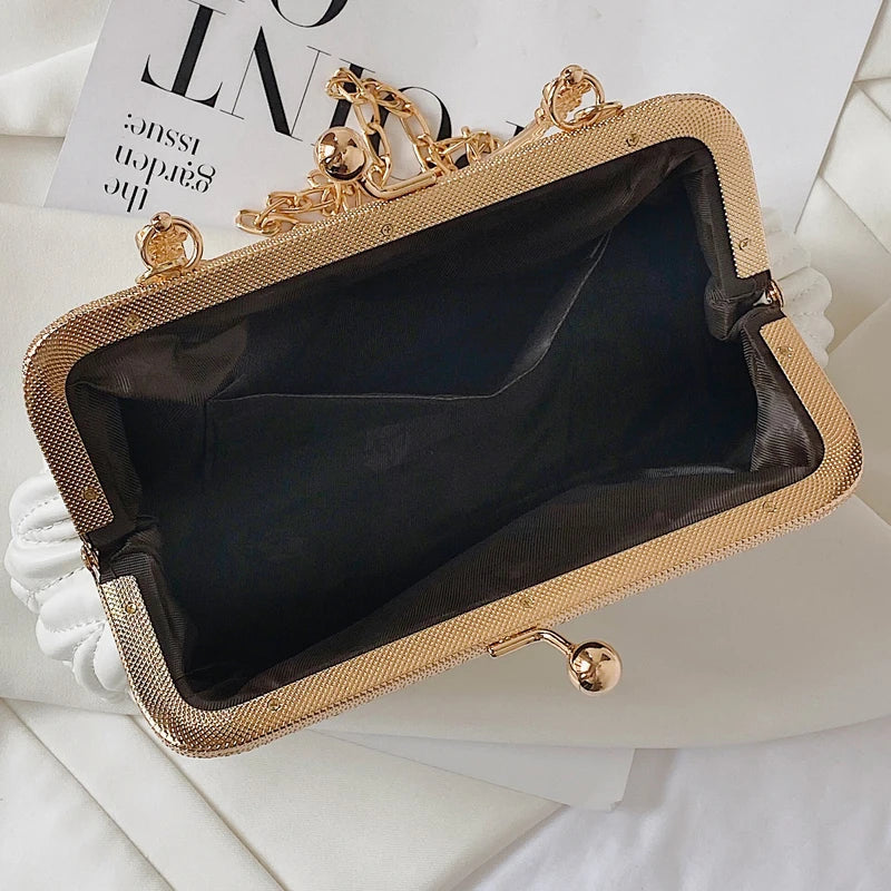 Elegant Handbags for Women 2024 Designer Luxury Wedding Party Women's Bag Trend Evening Bags Fashion Clip Bag Crossbody Bags