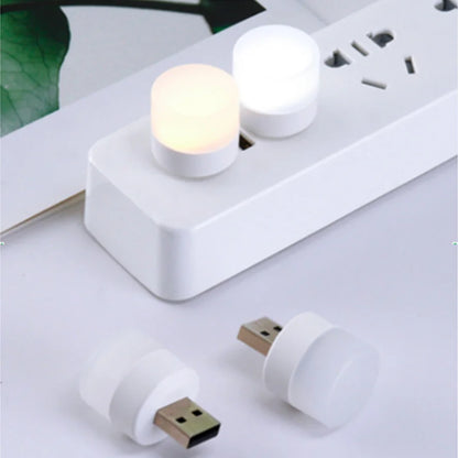 Small USB Plug Lamp LED Night Light Computer Mobile Power Charging Mini Book Lamps LED Eye Protection Square Reading Light