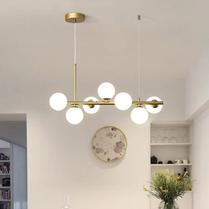 Modern Pendant Lamps Led 9heads Rings Ceiling Hanging Chandeliers Black Loft Living Dining Room Kitchen Indoor Lighting Fixtures