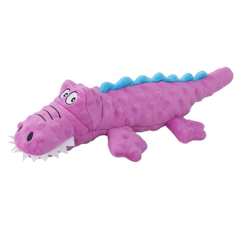 Pet plush toy sounding crocodile molars bite-resistant cute cartoon dog dog toy pet supplies