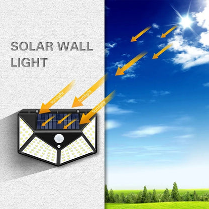 1pc Solar Waterproof For Outdoor Decor LED Wall Light For Outside Courtyard Street Landscape Garden Stair Fence Deck Railings