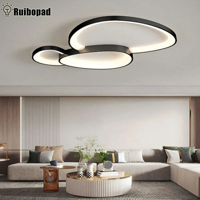 Modern LED Ceiling Lamp For Living Room Bedroom Dining Room Round LED Ceiling Chandelier Lights With Remote Control Led Lighting