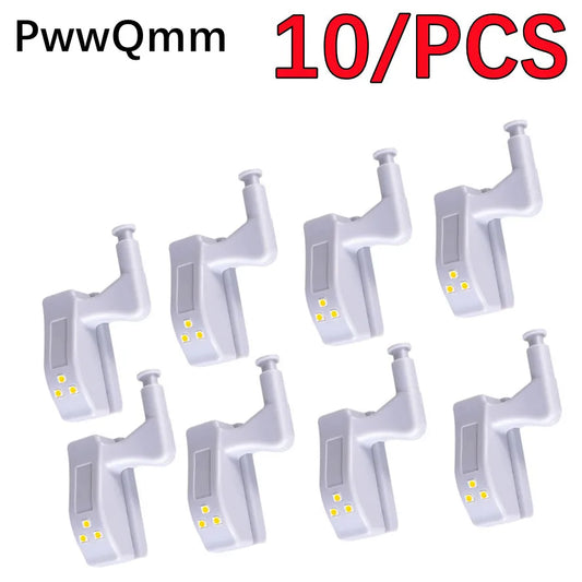 PwwQmm LED Inner Hinge Lamp Under Cabinet Lights Universal Wardrobe Cupboard Sensor Lights for Bedroom Kitchen Closet Night Lamp