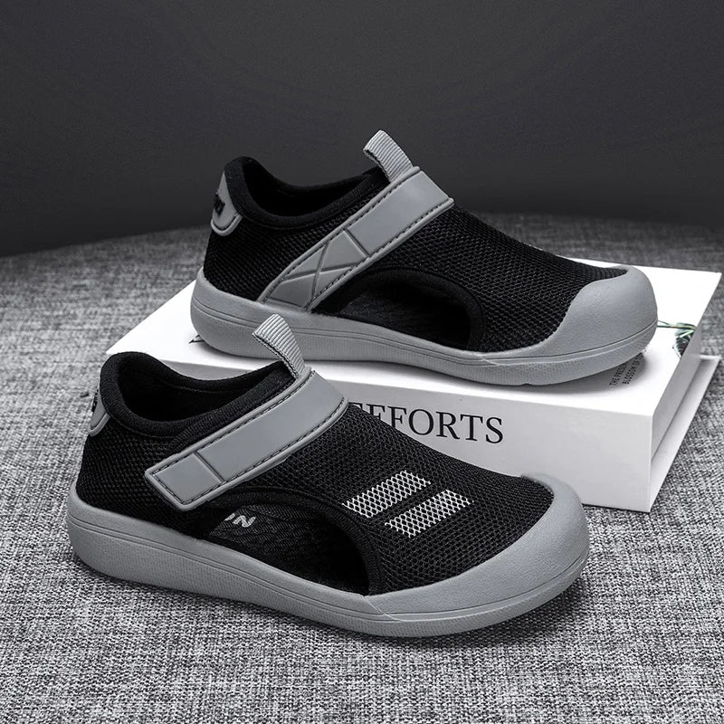 2024 New Summer Children Casual Shoes Boys Beach Sandals Kids Lightweight Closed Toe Baby Sport Sandals for Girls Eu Size 23-36