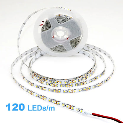 2835 5M 300 600 1200LEDs LED Strip DC12V 24V 120LEDs/m Home Waterproof IP65 Lamp Strip  Flexible And Cuttable Soft Lamp Bar