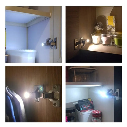 AvvRxx LED Under Cabinet Light Universal Wardrobe Light Sensor Led Armario Inner Hinge Lamp For Cupboard Closet Kitchen