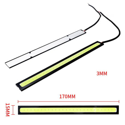 2Pcs Car Light Bars 17cm Waterproof Led Cob Light Stripe For Car / Racing / Daytime / Fog DC 10-12V Daytime Running Lamp