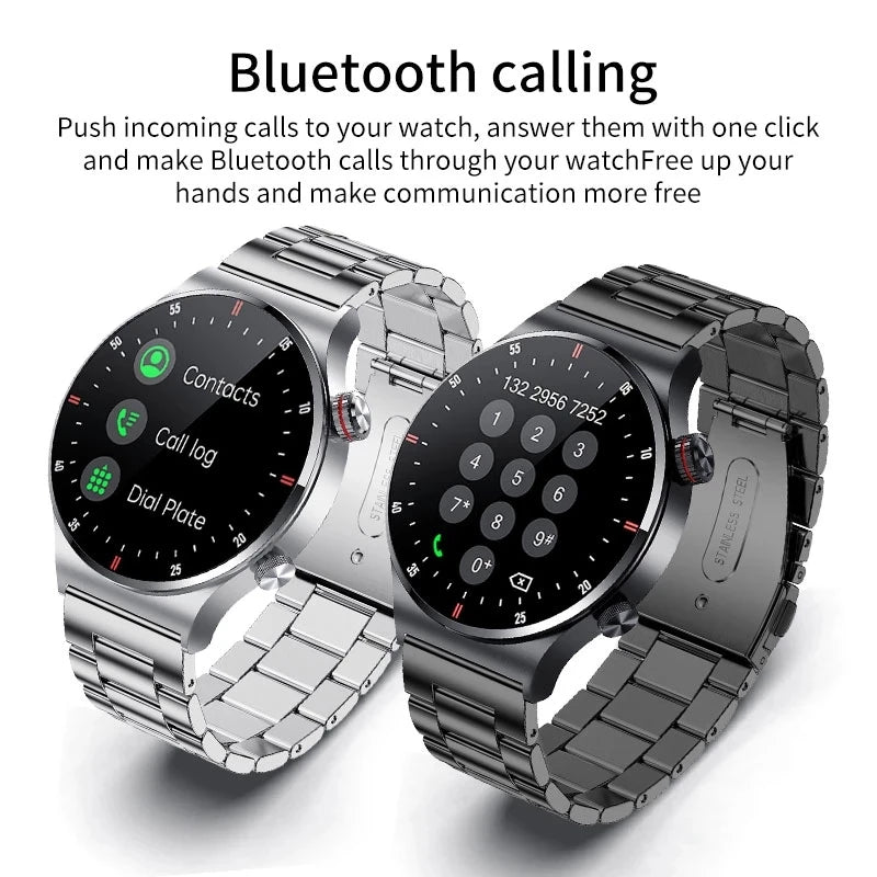 LIGE New Bluetooth Call Smart watch Men Full touch Screen Sports fitness Tracker Waterproof Smartwatch HD screen For Android IOS