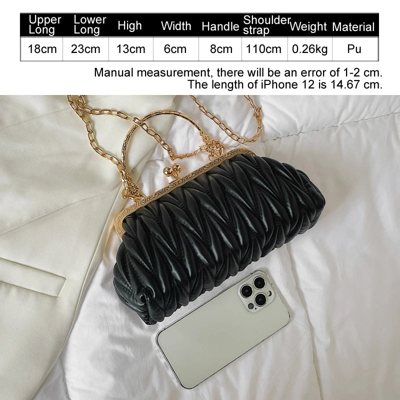 Elegant Handbags for Women 2024 Designer Luxury Wedding Party Women's Bag Trend Evening Bags Fashion Clip Bag Crossbody Bags