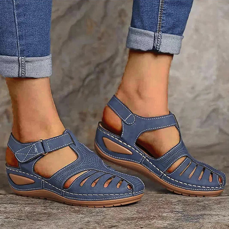 Summer Shoes Sandals Women Elegant Sandals Ladies Retro Women Shoe Wedge Walking Shoes Comfortable Female Sandal Women Footwear