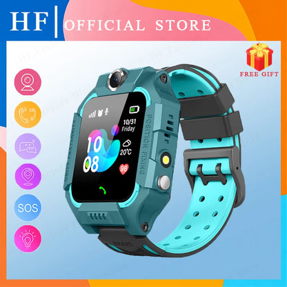 Kids Smart Watch New Sim Card Smartwatch for Children SOS LBS Call Phone Camera Voice Chat Photo Waterproof Boys Girls Gift Q19