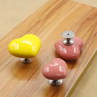 Toilet Presser Heart Shape Handle Love Toilet Press Button Bathroom Water Tank Buttons Push Switch Bathing Room Tool Accessories