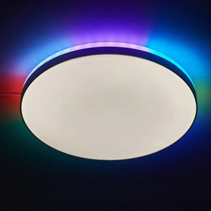 Tuya Intelligent LED Ceiling Light RGB Backlight Color Illumination with Remote Control Bluetooth APP Dimmable Home Light