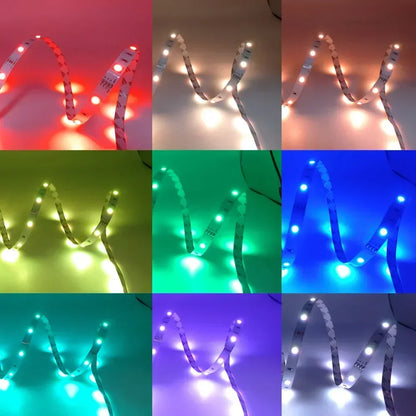 Led Strip Lights Wifi 5050 5V Usb Rgb Tape Colorful Children Into The Gaming Room Bluetooth Control 5M Led Wall Room Ice String