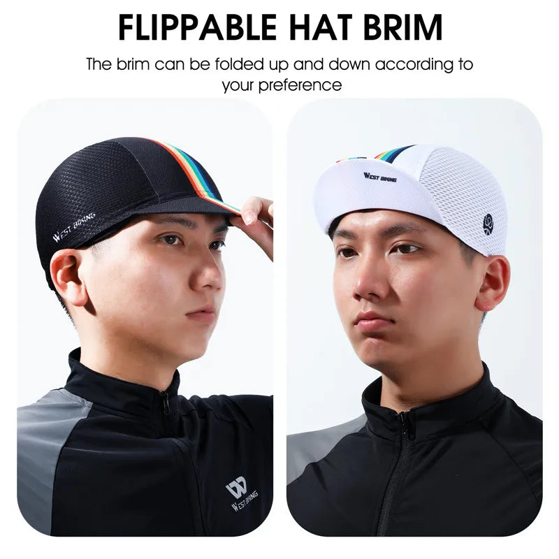 WEST BIKING Summer Cycling Skull Caps Anti-UV Bike Hat Helmet Liner Men Women Outdoor Running Skiing Motorcycle Bicycle Caps