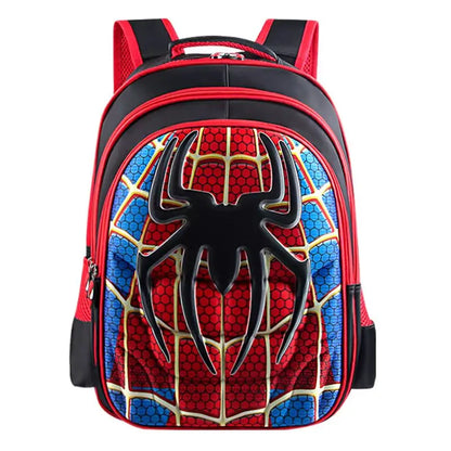 Spider King Kids Backpack: Waterproof Nylon & Large Capacity for 2-16 Year Olds