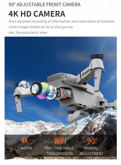 Professional Drone E88 4K Wide Angle Camera WiFi FPV.