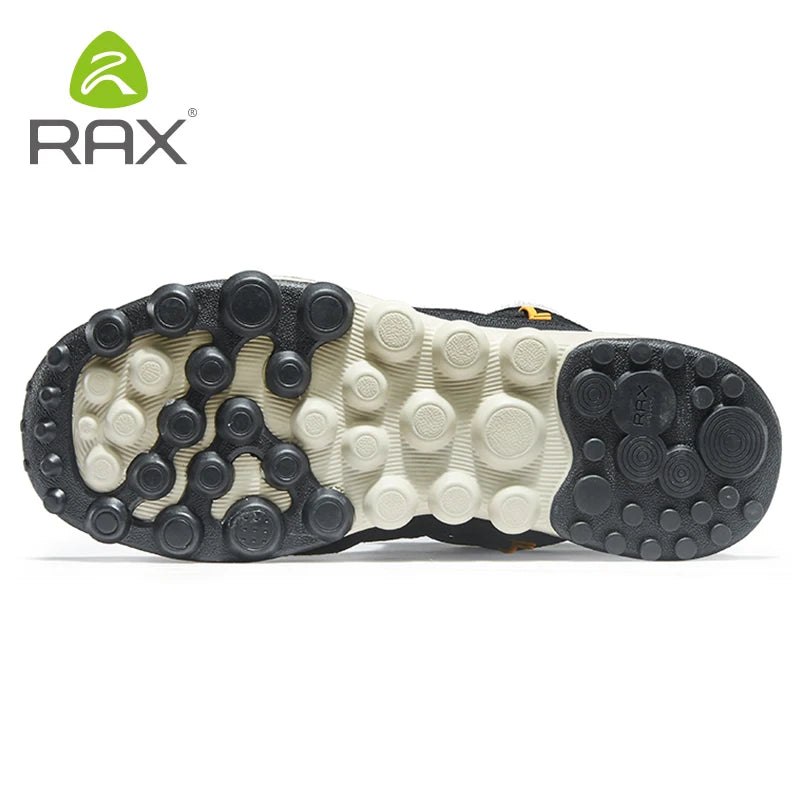 Rax-Warm Snow Boots Men Women Fleece Hiking Footwear Outdoor Sports Mountain Shoes Snowproof Walking Boots