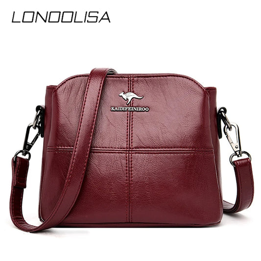 Casual Women's Bag High Quality Pu Leather Shoulder Bags for Women 2024 Ladies Crossbody Bag Purses and Handbags Luxury Designer