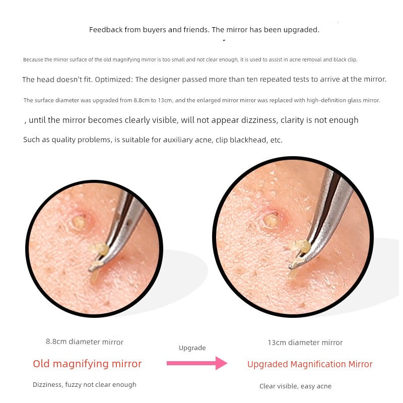 Goood 10 Times Ultra-Fine Pore Blackhead Removing Cosmetic Mirror