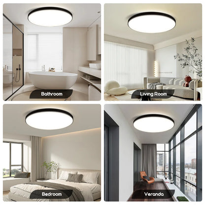 Led Ceiling Lamp Modern Ceiling Light IP65 Waterproof Round 30/18W Indoor Lighting For Bathroom Living Room Kitchen Balcony 220V