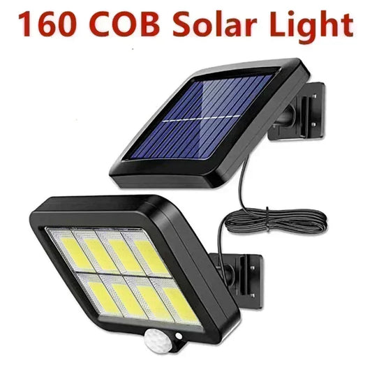 COB LED Solar Light Outdoor PIR Motion Sensor Solar Waterproof Wall Emergency Street Light Garage Lighting Patio Security Lights