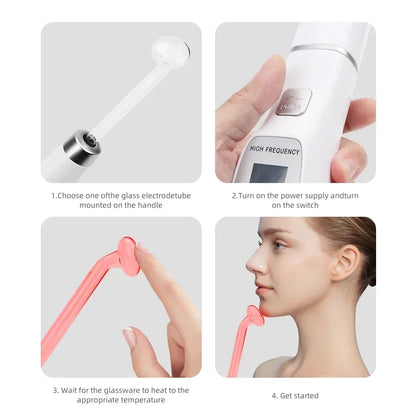 4-in-1 High Frequency Facial Machine Set.