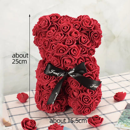 Artificial Flower Rose Bear.