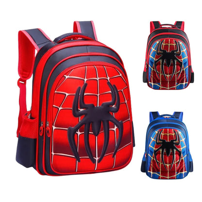 Spider King Kids Backpack: Waterproof Nylon & Large Capacity for 2-16 Year Olds