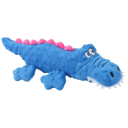 Pet plush toy sounding crocodile molars bite-resistant cute cartoon dog dog toy pet supplies