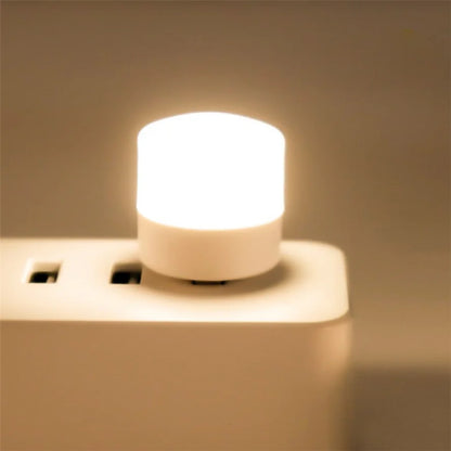 Small USB Plug Lamp LED Night Light Computer Mobile Power Charging Mini Book Lamps LED Eye Protection Square Reading Light