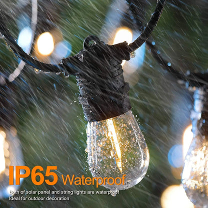 10pack S14 Filament Bulb For Solar String lights E27 E26 5V 1W PC Cover Waterproof Warm White Led Light Bulbs