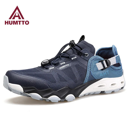 HUMTTO Hiking Shoes Breathable Summer Beach Water Sneakers Men 2024 Trekking Outdoor Casual Shoes Mens Sports Sandals for Man