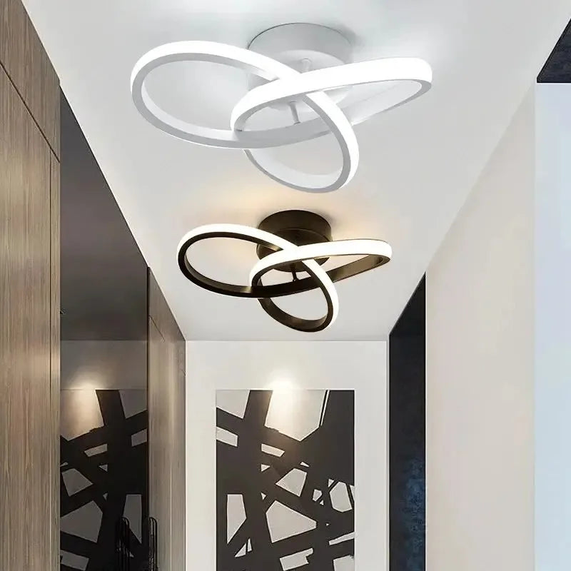 LED Ceiling Light Three Colors Lamp AC220V Modern  Indoor Chandelier Ceiling Lamp Hallway Balcony Aisle Office Lustre Fixtures